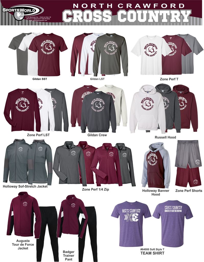 Cross Country Apparel Order 2019