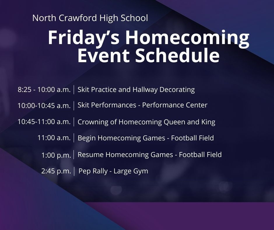 Homecoming Event Schedule